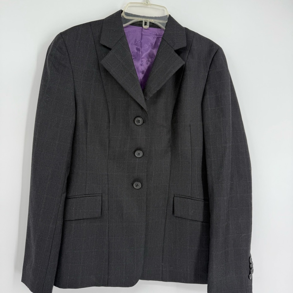 R.J. Classics Sterling Collection Show Coat Size 4S Black Worsted Wool 4-button - Picture 4 of 10
